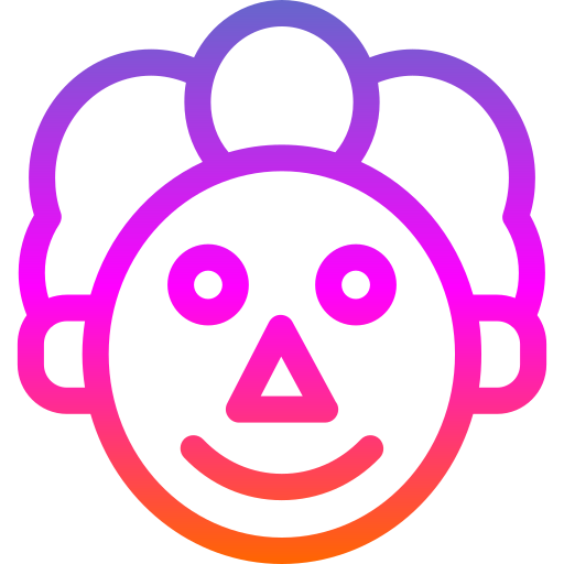 clown Generic Gradient icoon