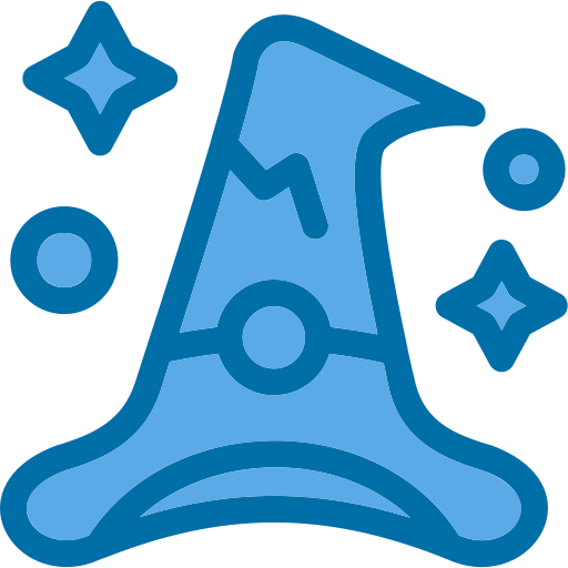 Witch hat Generic Blue icon