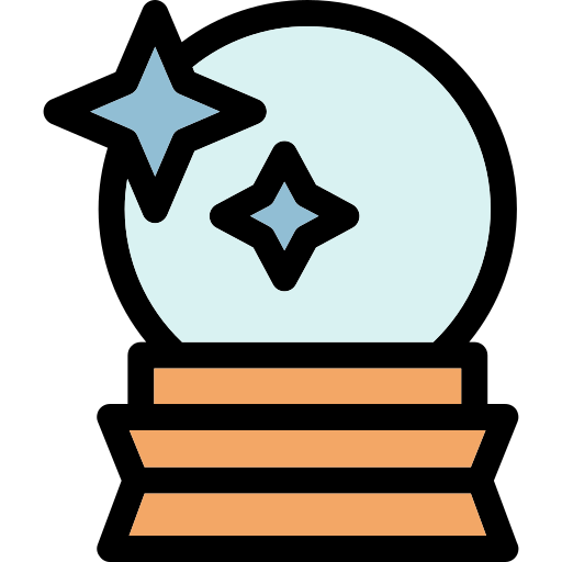 Crystal Ball Generic Outline Color icon