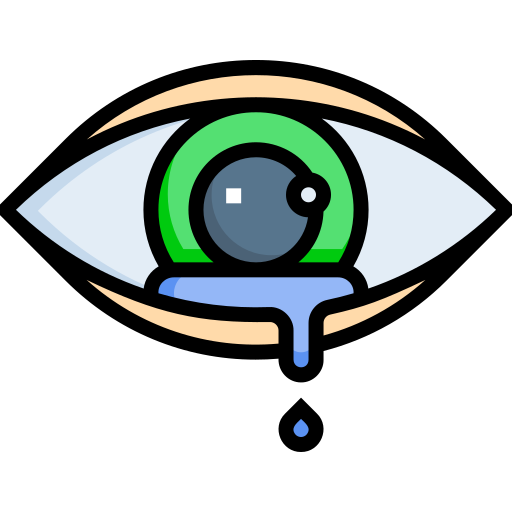 Watery eye Detailed Straight Lineal color icon