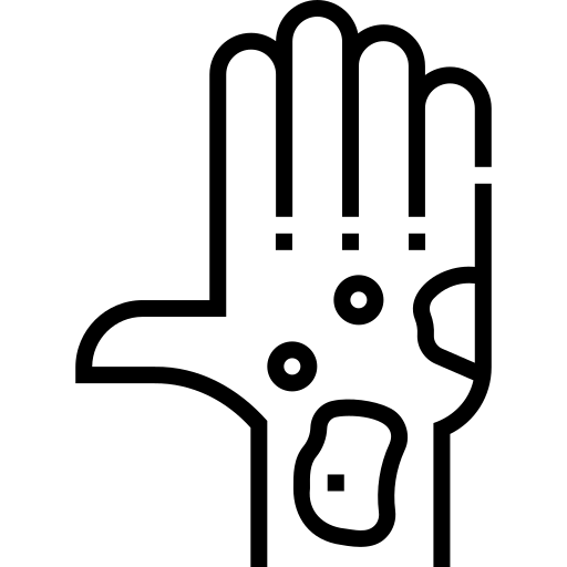 eruzione cutanea Detailed Straight Lineal icona