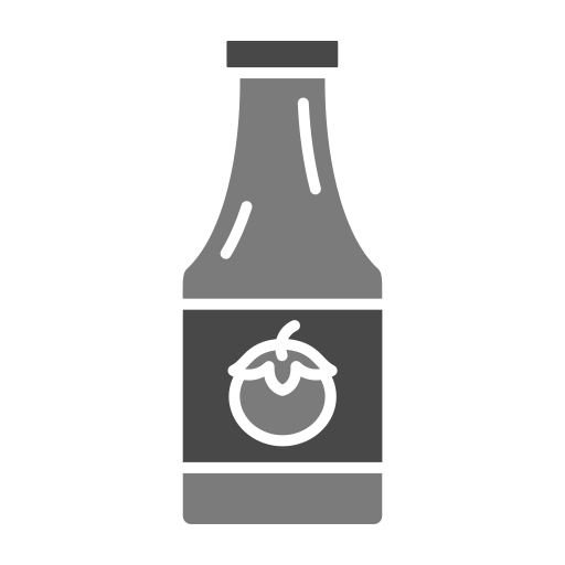 Ketchup bottle Generic Grey icon