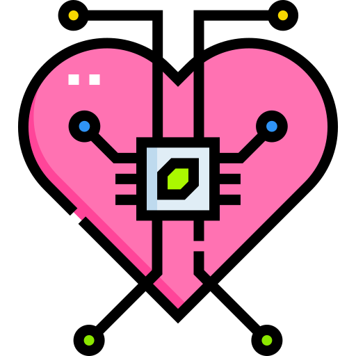 Сердце Detailed Straight Lineal color иконка