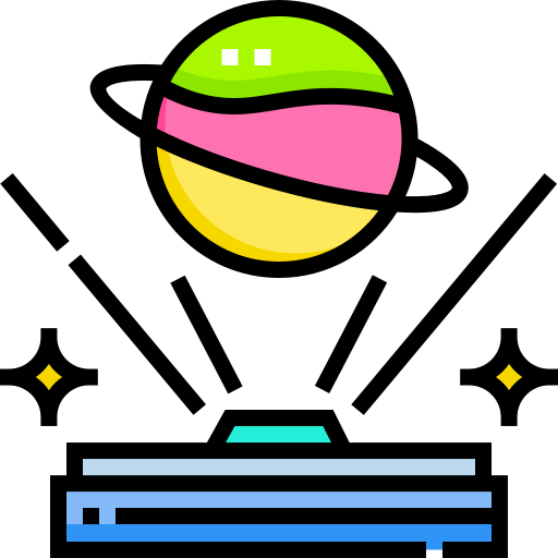 ホログラム Detailed Straight Lineal color icon