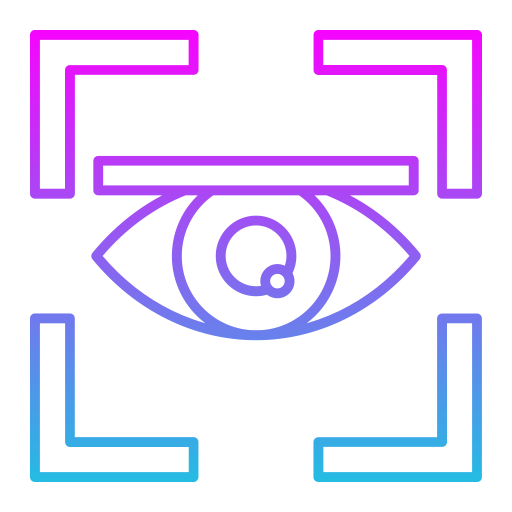 escáner de ojos Generic Gradient icono