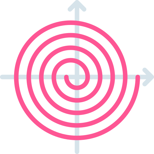 wykres spiralny Special Flat ikona