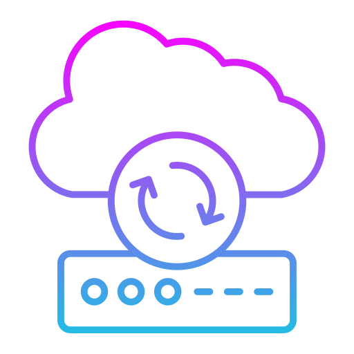 cloud synchronisatie Generic Gradient icoon