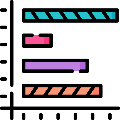 balkendiagramm Special Lineal color icon