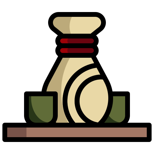 Sake Generic Outline Color icon