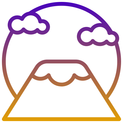 góra fudżi Generic Gradient ikona