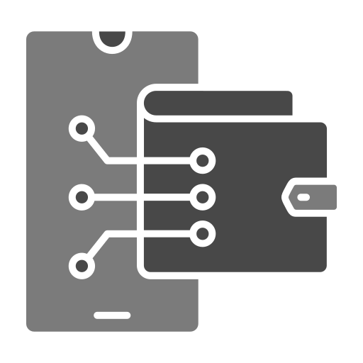 portafoglio digitale Generic Grey icona