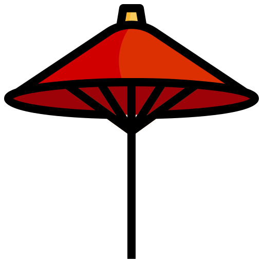 태양 우산 Generic Outline Color icon