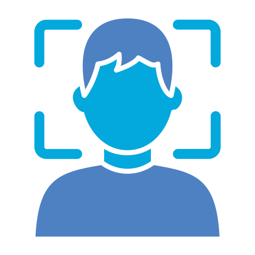 Escaner facial Generic Blue icono