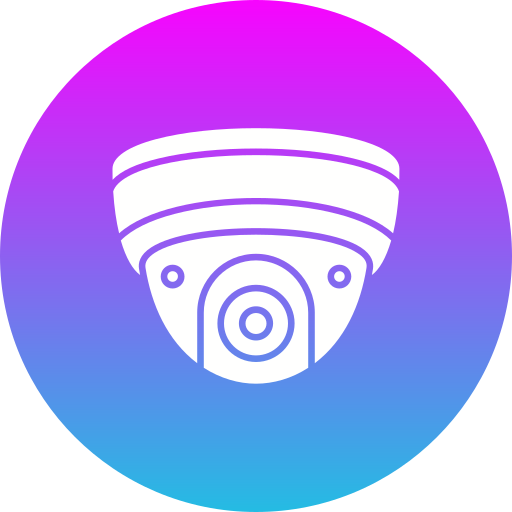 kamera bezpieczeństwa Generic Flat Gradient ikona