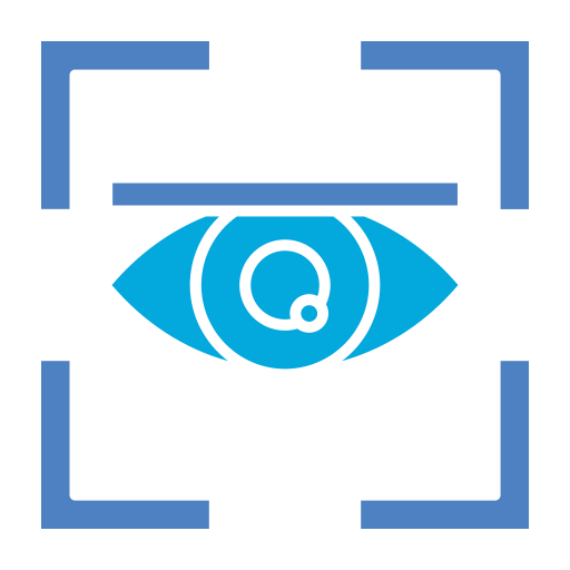 Eye scanner Generic Blue icon