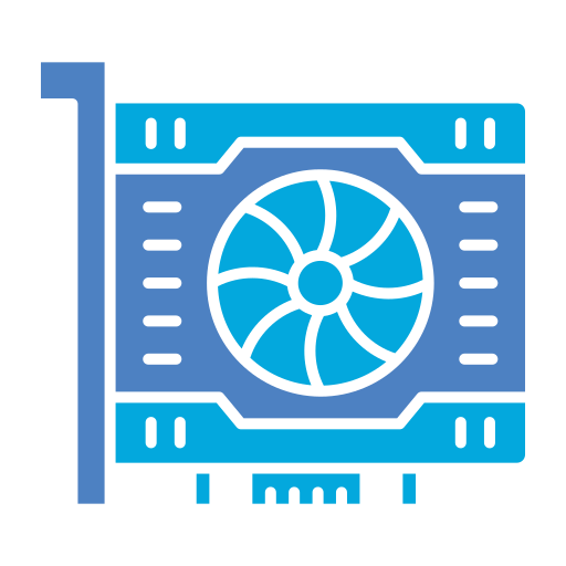 vga-kaart Generic Blue icoon