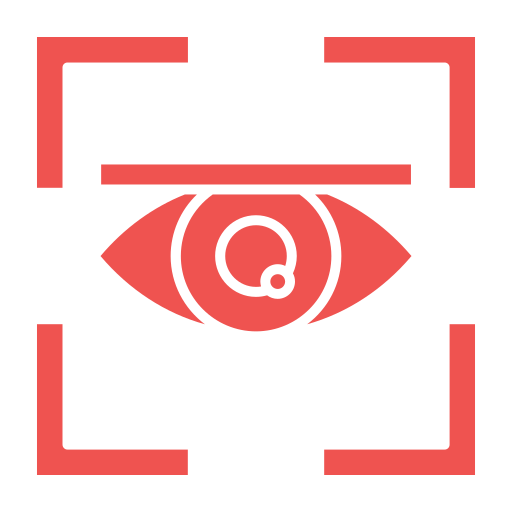 scanner ocular Generic Flat Ícone