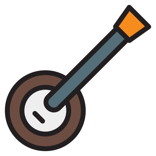 banjo Generic Outline Color icon