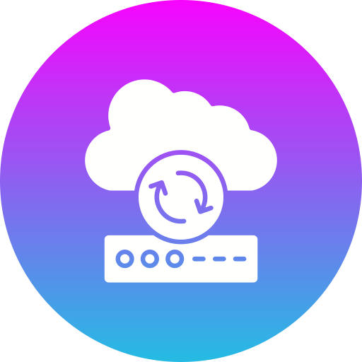 synchronizacja w chmurze Generic Flat Gradient ikona