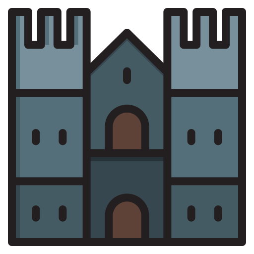 castle Generic Outline Color icon