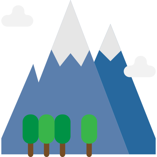 montaña Pause08 Flat icono