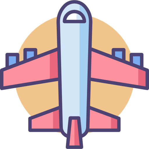 vliegtuig Flaticons.com Flat icoon