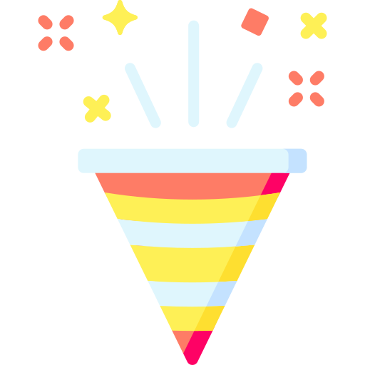 Confetti Special Flat icon