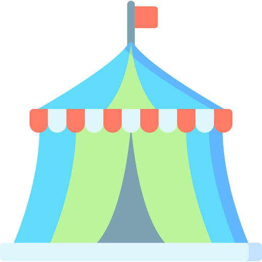 tenda da circo Special Flat icona