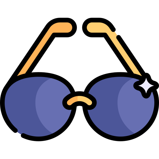 Sunglasses Kawaii Lineal color icon