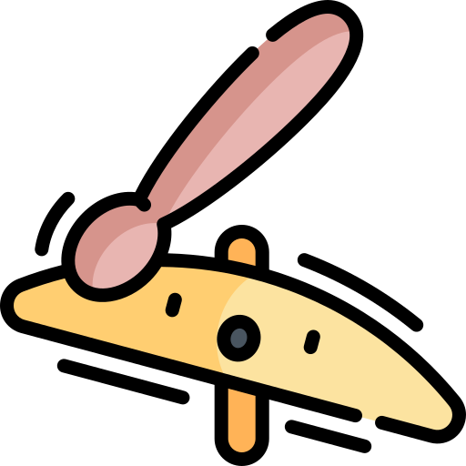 Drumstick Kawaii Lineal color icon