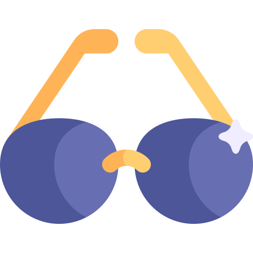 Sunglasses Kawaii Flat icon