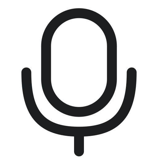 microfoon Generic Basic Outline icoon