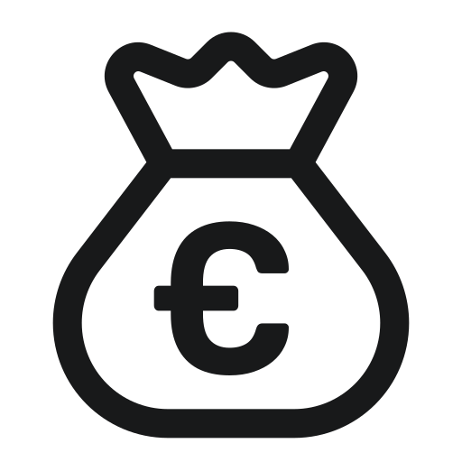 torba z pieniędzmi Generic Basic Outline ikona
