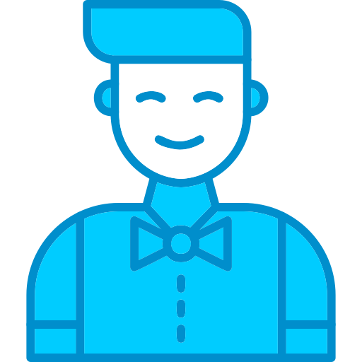 Waiter Generic Blue icon