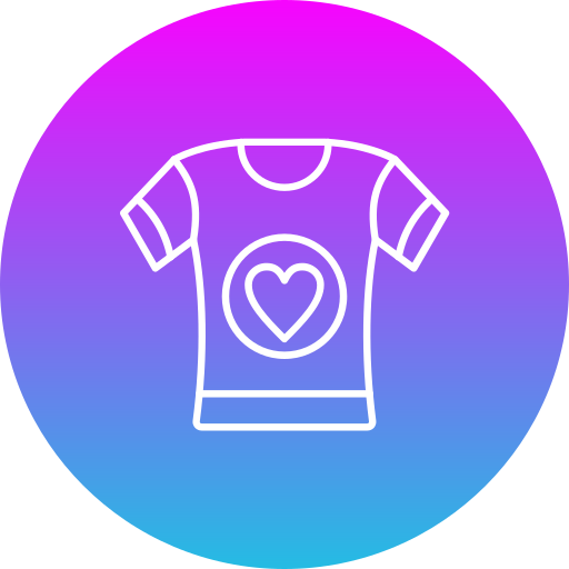 Tshirt Generic Flat Gradient icon