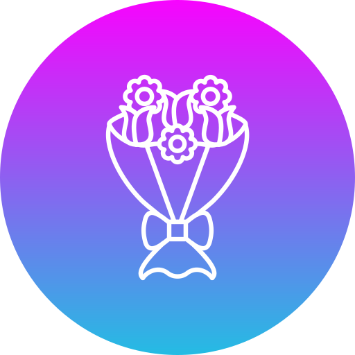 Flower bouquet Generic Flat Gradient icon