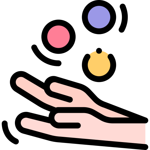 Жонглирование Detailed Rounded Lineal color иконка