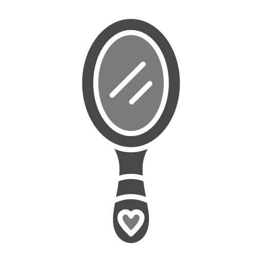 espejo de mano Generic Grey icono