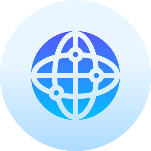 グローブ Basic Gradient Circular icon