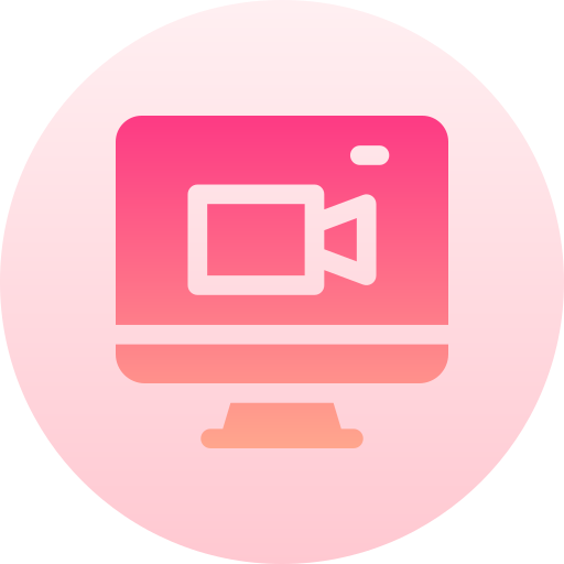 Videocall Basic Gradient Circular icon