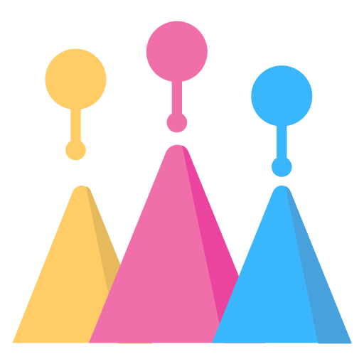 Pyramid chart Generic Flat icon