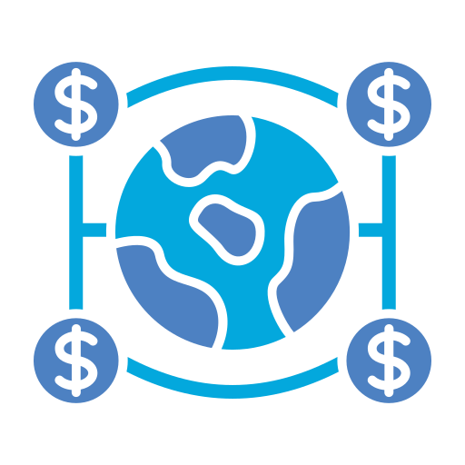world financial Generic Blue Icône