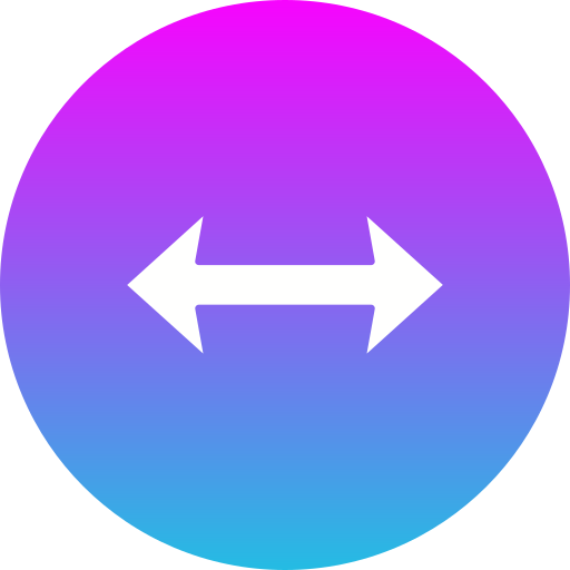 horizontaal Generic Flat Gradient icoon