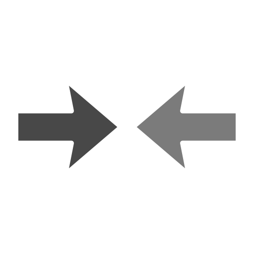 Opposite Arrows Generic Grey icon
