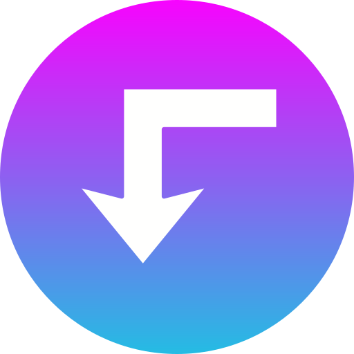 Turn down Generic Flat Gradient icon
