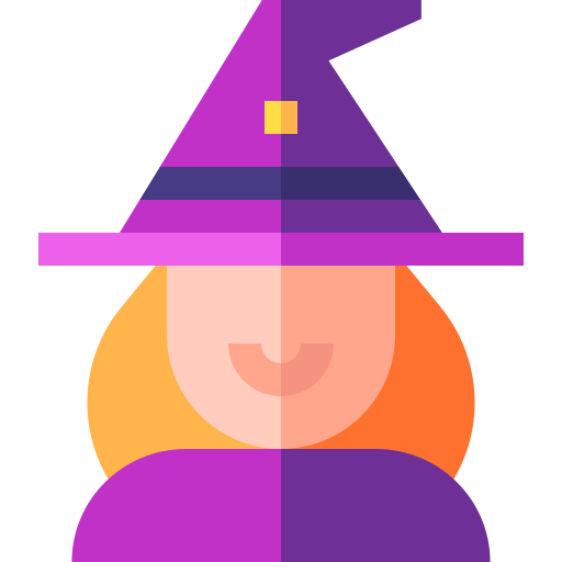 Witch Basic Straight Flat icon