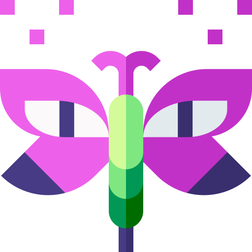 Butterfly Basic Straight Flat icon