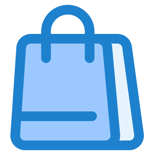 sac de courses Generic Blue Icône