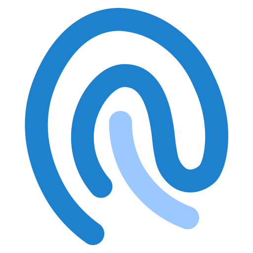 fingerabdruck Generic Blue icon