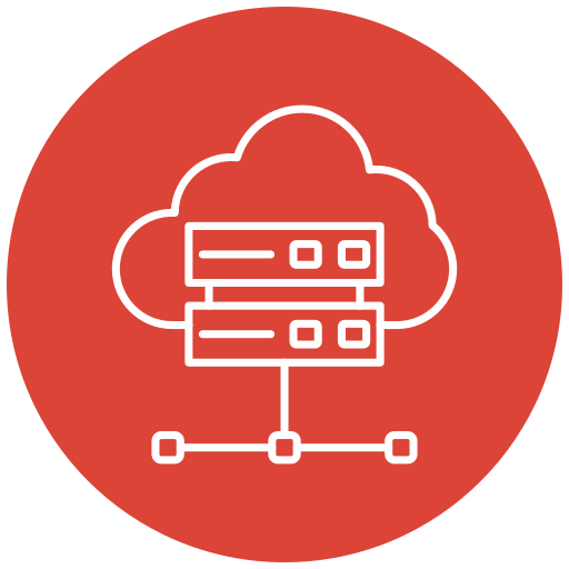 Cloud server Generic Flat icon